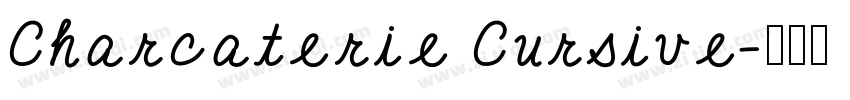 Charcaterie Cursive字体转换